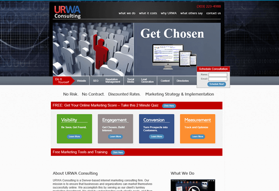 Screenshot of Custom e-Commerce Website for URWA Consulting